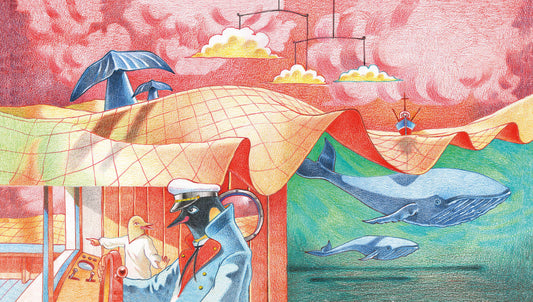 Ilustração de Esteban Vivaldi para o livro Quando Somos um Só de Alessandro Marimpietri publicado pela Solisluna Editora