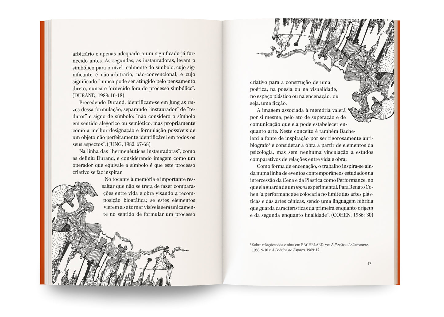 Livro Trajeto Criativo - Bachelard como uma das fontes de inspiração